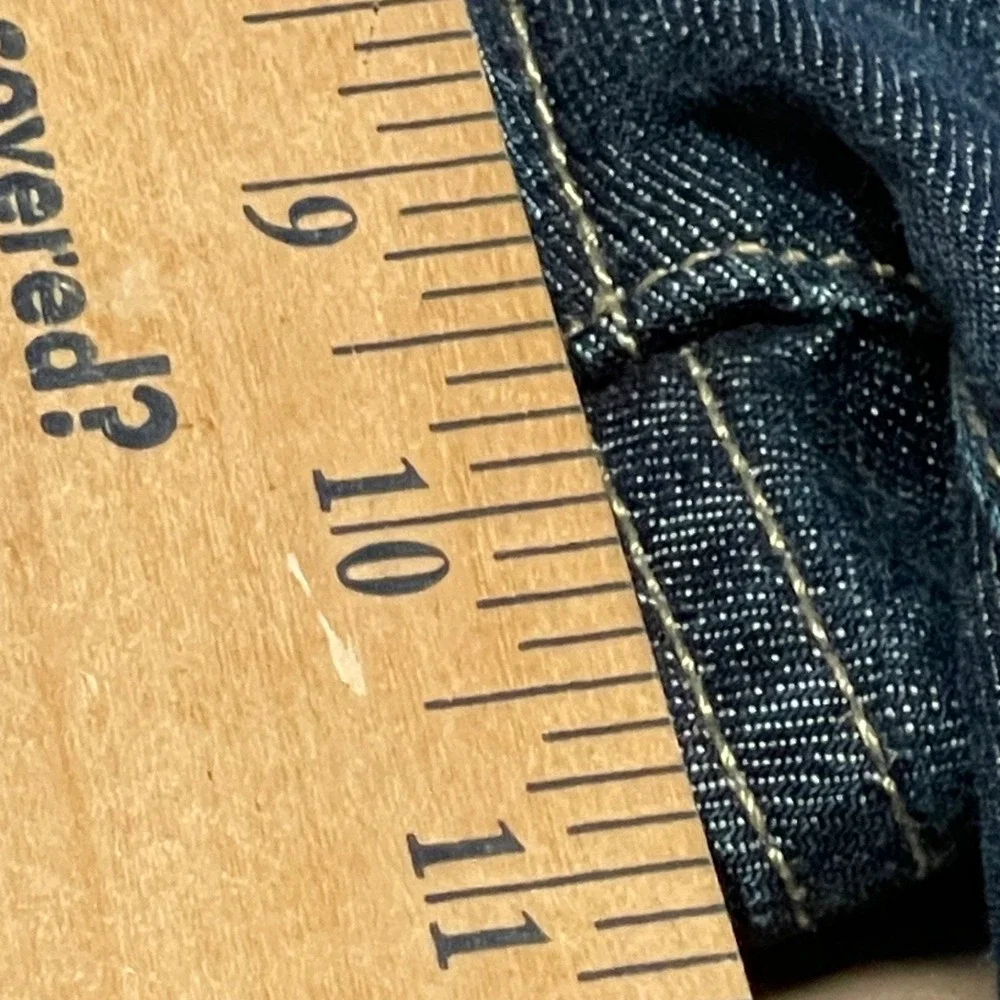 Talbots Women's Straight Leg Jeans Size 8 Dark Blue‎ High Rise Stretch Denim